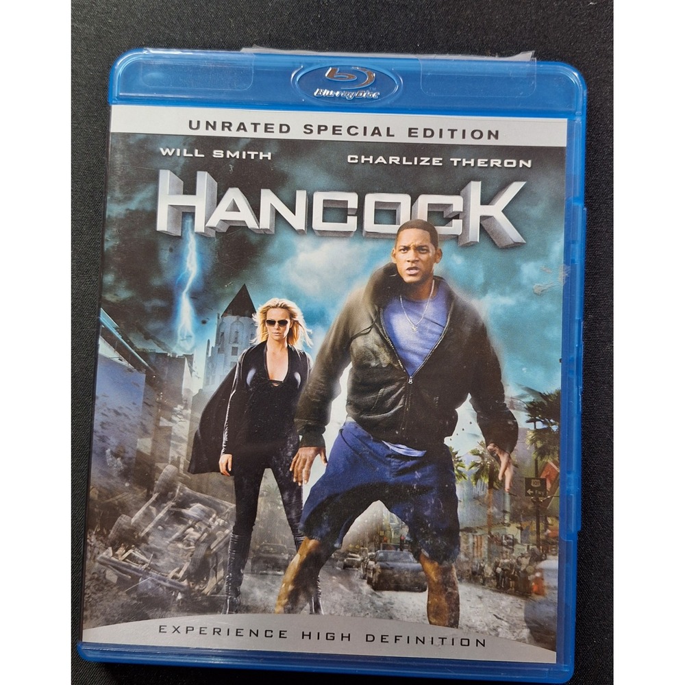 Hancock Blu-ray Unrated Special Edition Will Smith Charlize Theron 2-Disc‎ Set